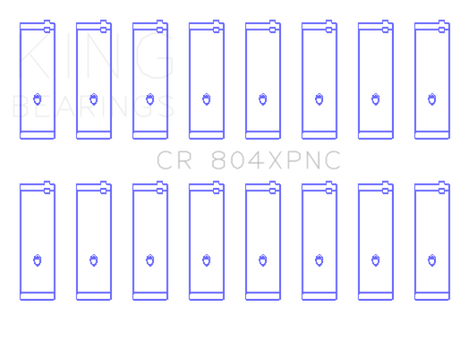 King Engine Bearings Ford 260CI/289CI/302 5.0 Windsor Connecting Rod Bearing Set