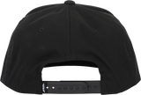 Fly Racing Fly Flow Hat Black - Adjustable Snapback Cap for Motorcycles and Off-Road Vehicles