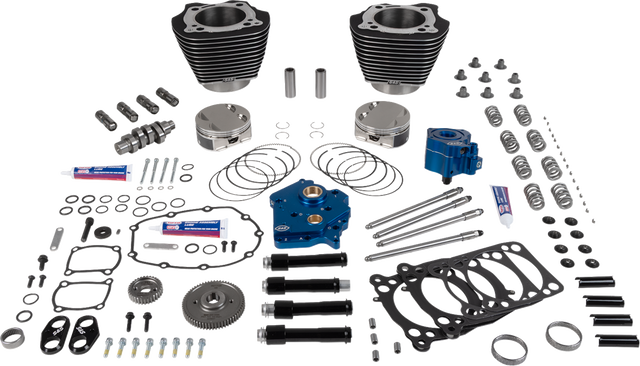 S&S Cycle 129-Inch Power Package with HPT496 Gear Drive for M8 Engines