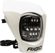 RIGID Adapt Xe Number Replacement Plate White - Fits Jeep Wrangler, Ford F-150, Dodge Ram, Toyota Tacoma, Chevy Silverado