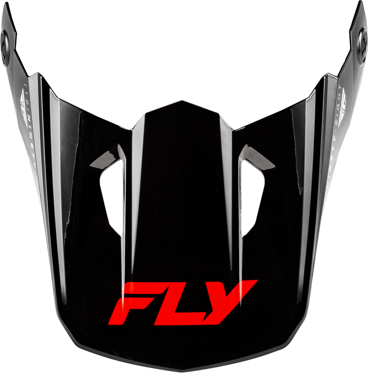 FLY Racing Kinetic Verdict Helmet Visor for Off-Road Motorcycles - Black/Red/White, Medium/Large Fit