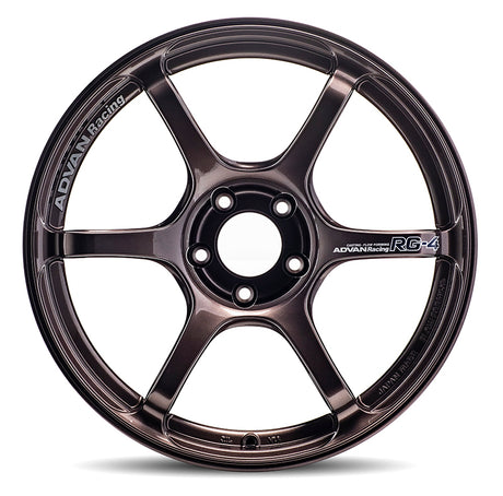 Advan RG-4 18x9.5 +45 Racing Copper Bronze Wheel for Honda Accord, Subaru WRX, Mazda 6, Toyota Camry, and More - Part YA48J45ECB