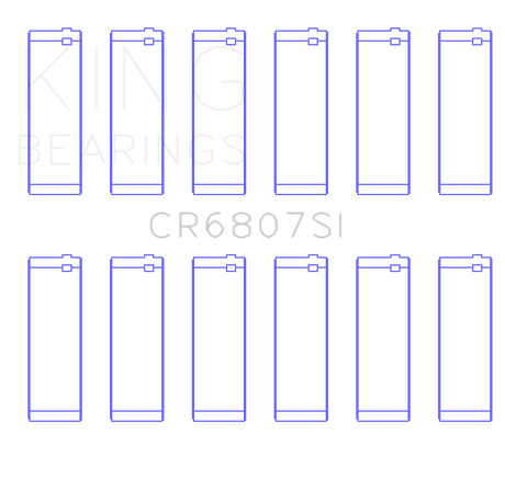 King Engine Bearings Ford V6 Triton/Ohv (Od+.002in) (Size +0.75mm) Connecting Rod Bearing Set