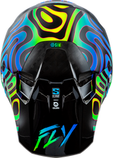 Fly Racing Yth Formula S Carbon Helmet - Black, Blue, Yellow for Youth Off-Road and Motocross Vehicles