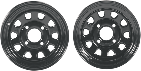ITP Delta Steel Wheel - Front/Rear - Black - 12x7 - 4/156 - 4+3 1222865014B