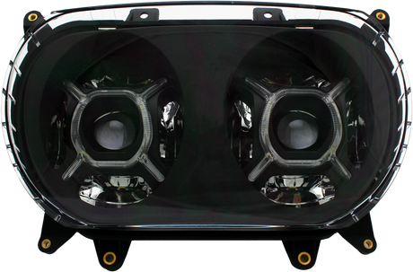 CYRON ABIG52A Dual High/Low Beam Headlight for Harley-Davidson Road Glide 2015-2022 with Built-in DRL and Cree LED