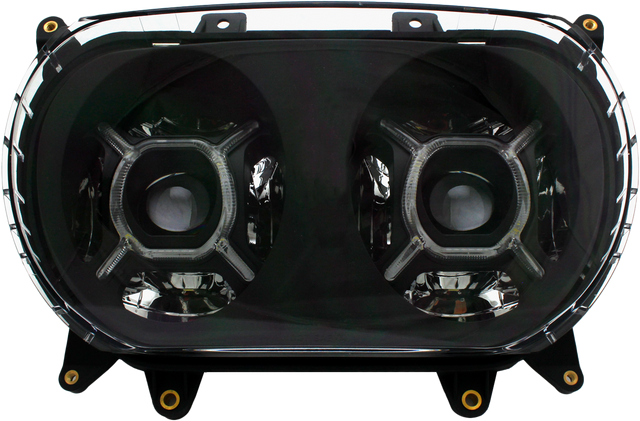 CYRON ABIG52A Dual High/Low Beam Headlight for Harley-Davidson Road Glide 2015-2022 with Built-in DRL and Cree LED