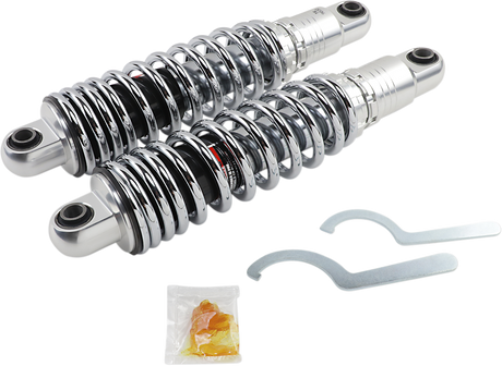 Drag Specialties Shock C16-0154H - Premium Ride-Height Adjustable 13 Inch Heavy Duty Shock for Harley-Davidson Touring Models
