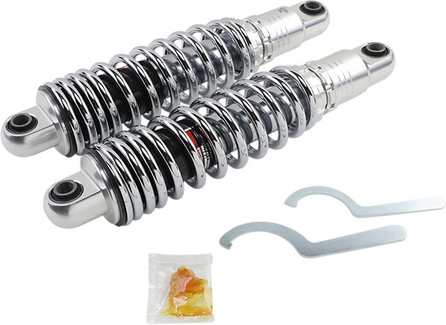 Drag Specialties Shock C16-0154H - Premium Ride-Height Adjustable 13 Inch Heavy Duty Shock for Harley-Davidson Touring Models
