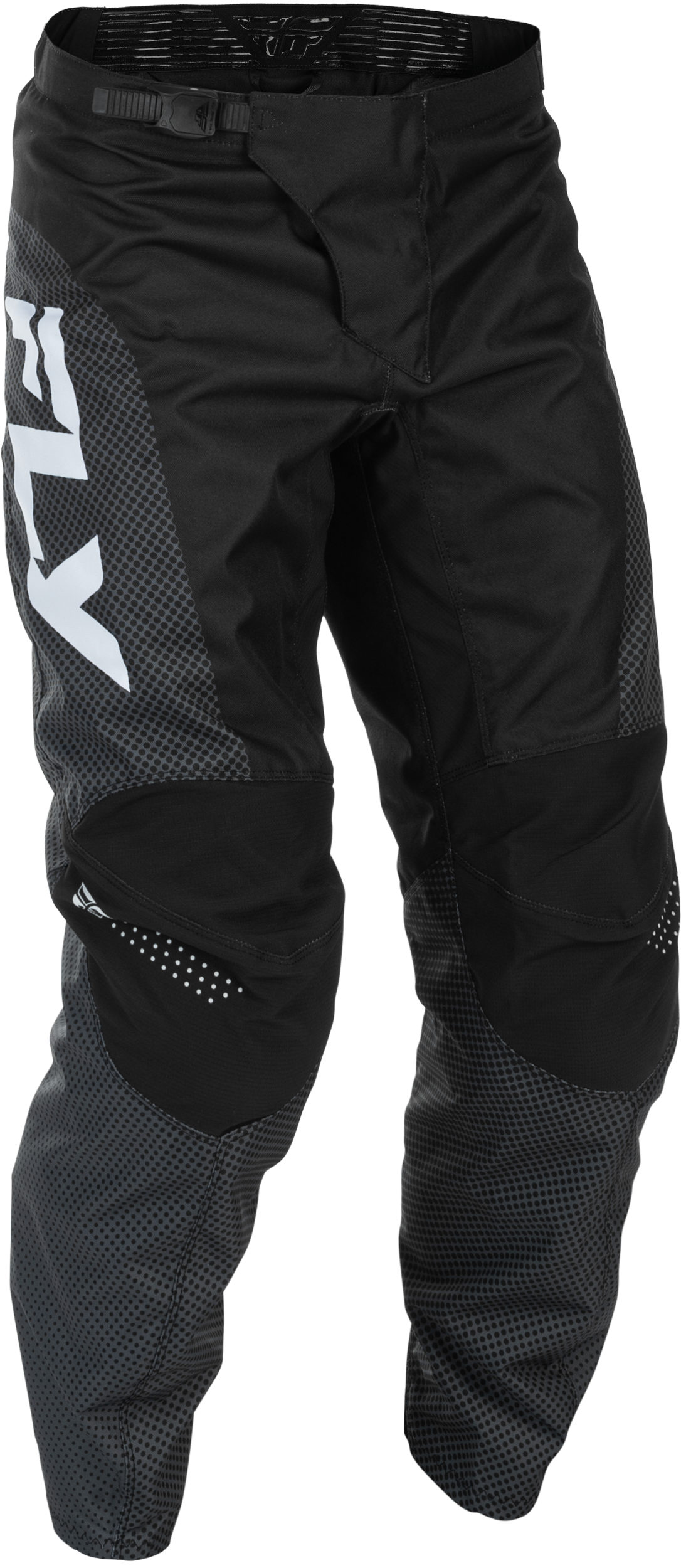 Fly Racing F 16 Pants Black/White Size 48 for ATV, Dirt Bike, and Off-Road Vehicles