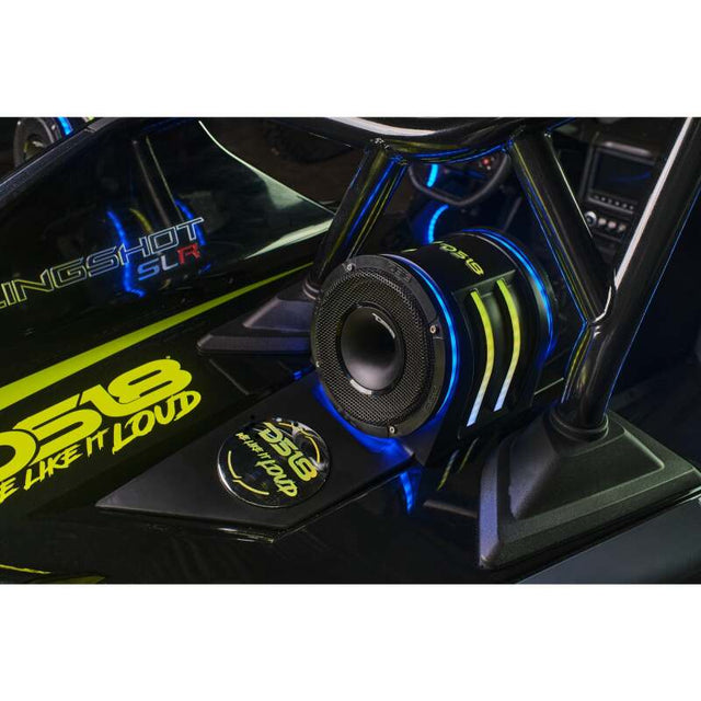 DS18 SLG-HD6V2 Headrest Enclosure for Polaris Slingshot with 4 x 6.5-inch Speaker Compatibility