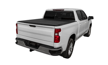 Access LOMAX Tri-Fold Hard Tonneau Cover for 2019-2020 Ram 1500 with 5' 7" Bed (W/O RamBox) - Black Urethane