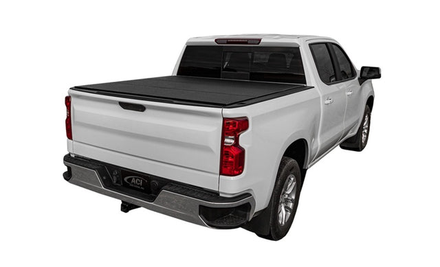 Access LOMAX Tri-Fold Hard Tonneau Cover for 2019-2020 Ram 1500 with 5' 7" Bed (W/O RamBox) - Black Urethane