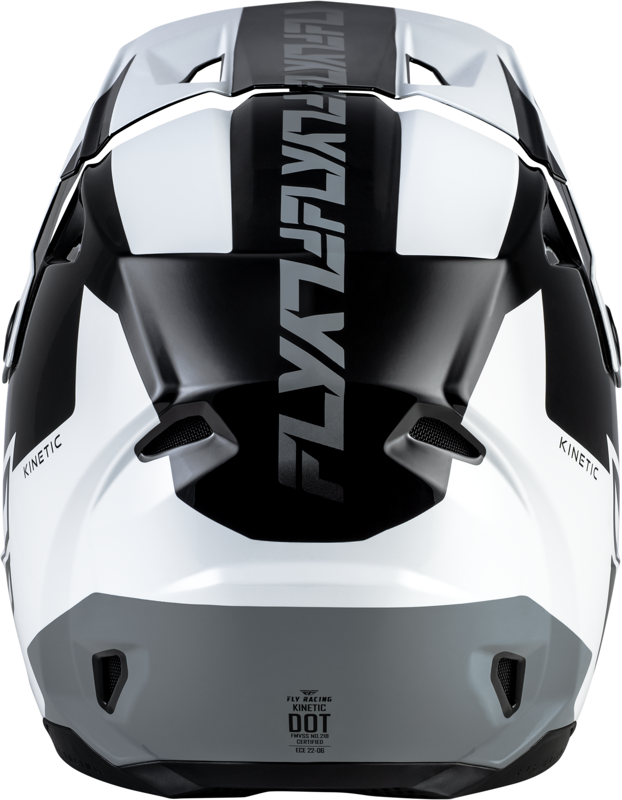 FLY Racing Kinetic Crest Helmet for Off-Road Motorcycles - Black/White/Grey, X-Small