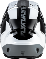 FLY Racing Kinetic Crest Helmet for Off-Road Motorcycles - Black/White/Grey, X-Small