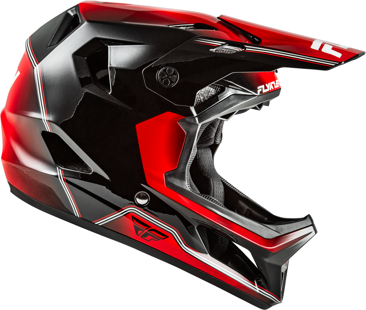 Fly Racing Rayce Repeat Bicycle Helmet for Adults – Black/Red, Large (Size M) with Aero Lightweight Poly-Alloy Shell and Ventilation System