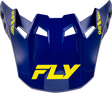 Fly Racing Formula CC Objective Visor Navy and Yellow for Motocross and Off-Road Vehicles