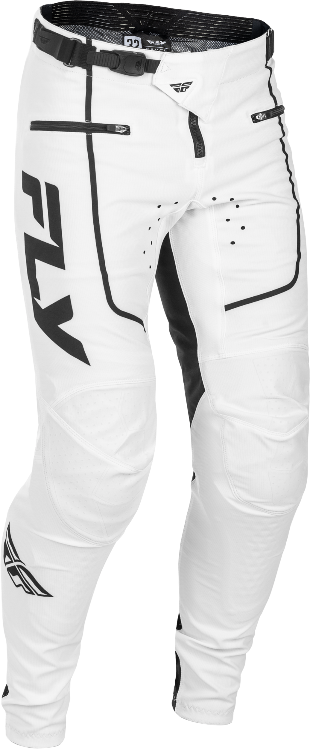Fly Racing Rayce Bicycle Pants White/Black Size 34 for BMX and MTB Riders