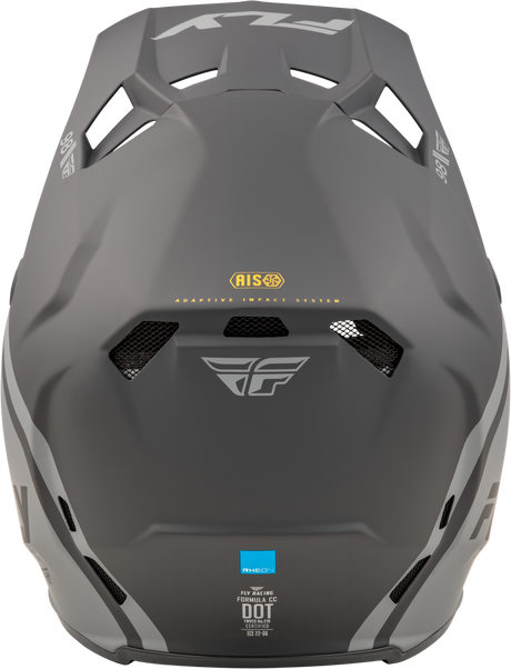 Fly Racing Youth Formula CC Objective Helmet Matte Black/Grey with Impact Absorption and Ventilation for Motorcycle and ATV Riders