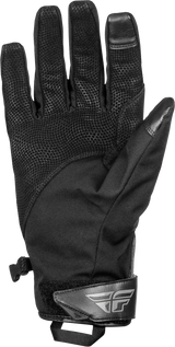 Fly Racing Title Long Gloves Grey/Black XL - Weatherproof Motorcycle Gloves with 3M Thinsulate Insulation and LED Heat Control for Off-Road and Street Vehicles