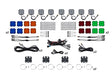 Diode Dynamics Stage Series SXS Rock Light Installer Kit - White Diffused M8 (8-pack)