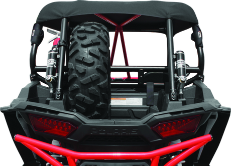 DragonFire Racing Polaris RZR XP Spare Tire Carrier Part #521157 – Space-Saving Triangular Mounting System