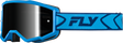 Fly Racing Zone Goggle Blue/Navy with Black Mirror Smoke Lens for ATV and Motocross