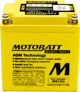 Motobatt MB10U Quadflex Sealed AGM Battery for Motorcycle and Powersports Vehicles
