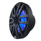 DS18 NXL Series 8-Inch Marine Coaxial Speakers with RGB Lighting – Black, Powersports & Marine Vehicle Fitment
