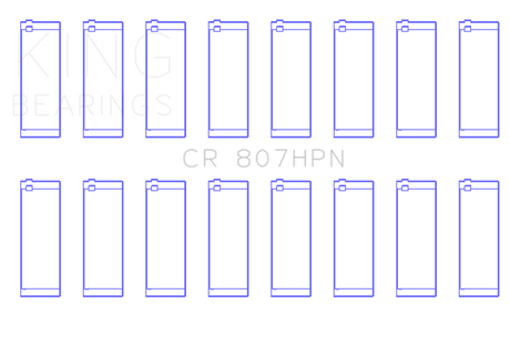 King Engine Bearings Chevy LS1 / LS6 / LS3 (Size STDX) Performance Rod Bearing Set
