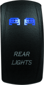 DragonFire Racing Lighted Switch Rear Light On/Off Blue - Part 521391