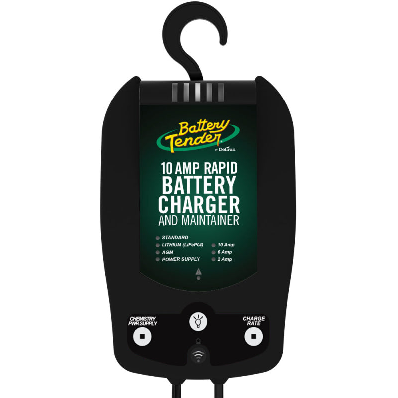 Battery Tender 12V 10 Amp Fully Automatic Smart Battery Charger – Model 022-0229-DL-WH