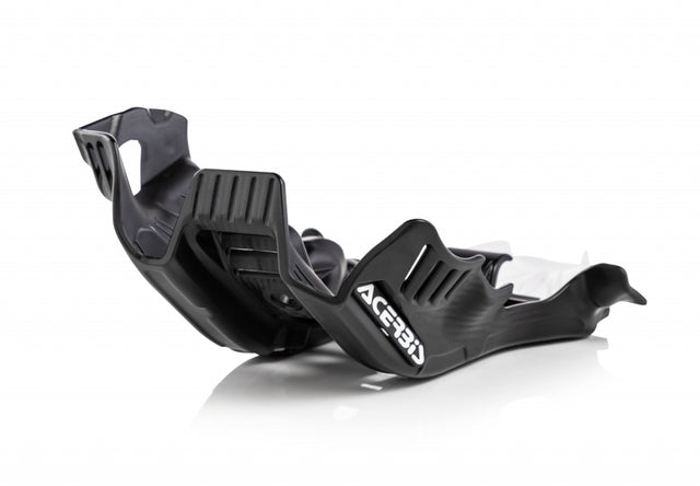 Acerbis 2736361007 PowerSports Skid Plate for KTM, Husqvarna, GasGas 250-300 SX/TC/TX/XC/MC/EX (Black/White)