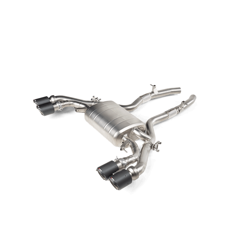 Akrapovic Slip-On Line Exhaust for BMW X3 M / X4 M (F97/F98) with OPF/GPF – Titanium, Requires Tips