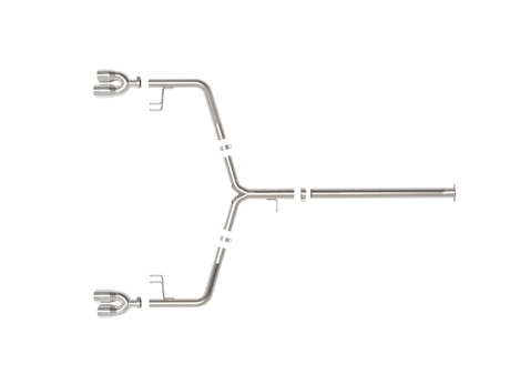 aFe Takeda 21-24 Kia K5 GT L4-2.5L Axle-Back Exhaust System with Polished Tips