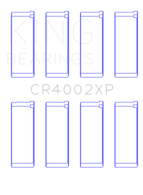 King Mazda B6/B6-T 1.6-1.8L XP Tri-Metal Performance Connecting Rod Bearing Set of 4 - Size STDX
