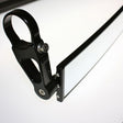 AXIA MODPRVMSSV-BK 17-Inch Wide Panoramic Rearview Mirror with 2.5-Inch Arms for Cars and Trucks