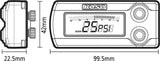 KOSO X 1 Boost Gauge for Turbo and Supercharged Vehicles - Model BA029000