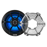 DS18 NXL-M Series Marine and Powersports 6.5-inch 2-Way Speaker with RGB LED Lighting - Black Finish