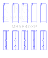 King Chrysler/Dodge Gen 3 Hemi 5.7L/6.1L/6.4L Crankshaft Main Bearing Set (Set of 5) - Size STDX