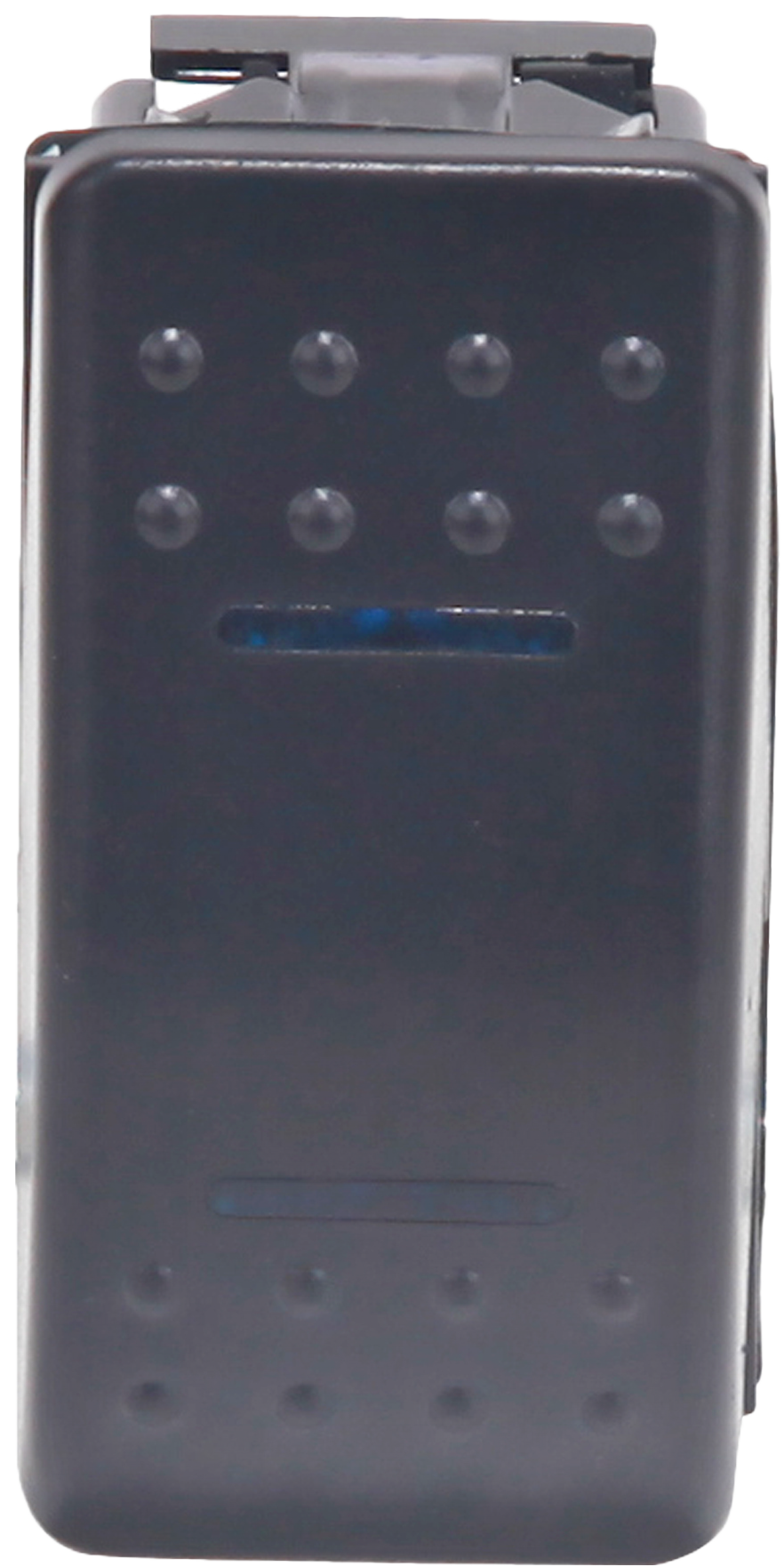 OPEN TRAIL Lighted Rocker 3-Position Switch with Blue Illumination - 12-24 Volt Compatibility