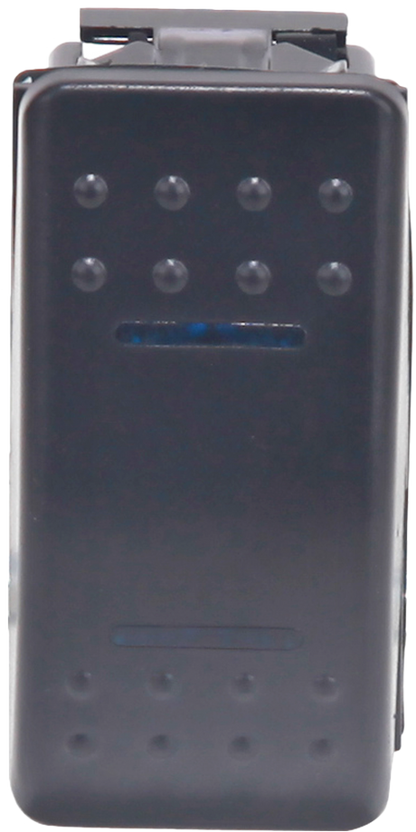 OPEN TRAIL Lighted Rocker 3-Position Switch with Blue Illumination - 12-24 Volt Compatibility