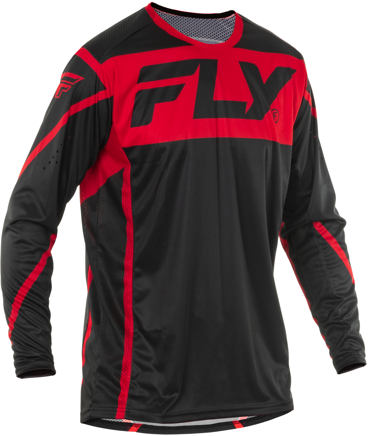 Fly Racing Lite Jersey Black/Red 2X for Motocross and Off-Road Vehicles