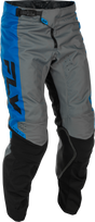 Fly Racing Kinetic Pants Blue/Grey/Black Size 34 for Off-Road and Motocross Vehicles