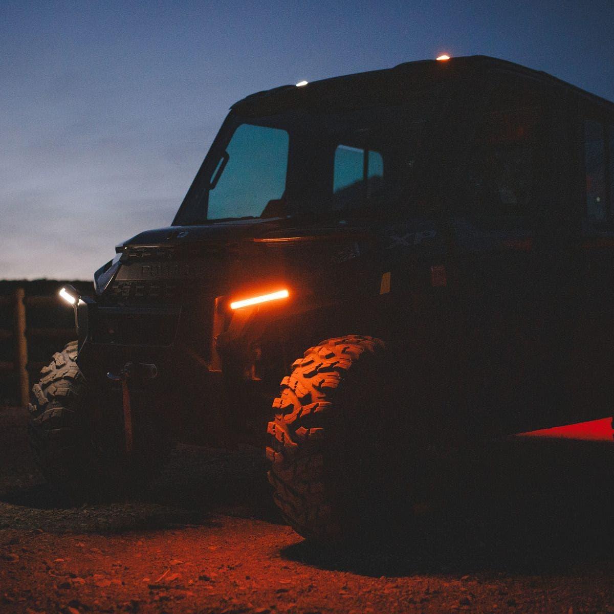 Polaris Ranger Plug & Play Auto-Cancel Turn Signal Kit with White Running Lights | Ravek