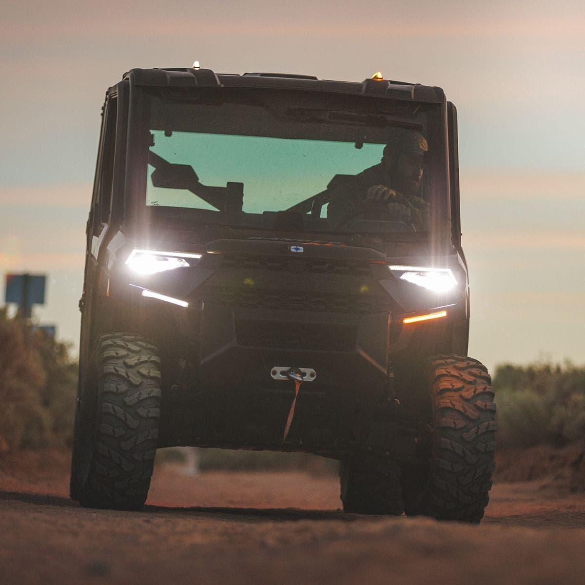 Polaris Ranger Plug & Play Auto-Cancel Turn Signal Kit with White Running Lights | Ravek