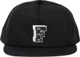 Fly Racing Varsity Hat Black with Embroidered Logo - Adjustable Snapback, One Size Fits Most