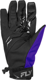 Fly Racing Title Gloves Black, Purple & Grey for Cold Weather Motorcycle Riding - Part #371-0572X