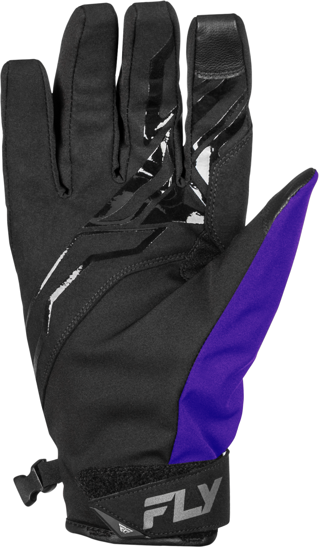 Fly Racing Title Gloves Black/Purple/Grey Small for Motocross and Cold Weather Riding