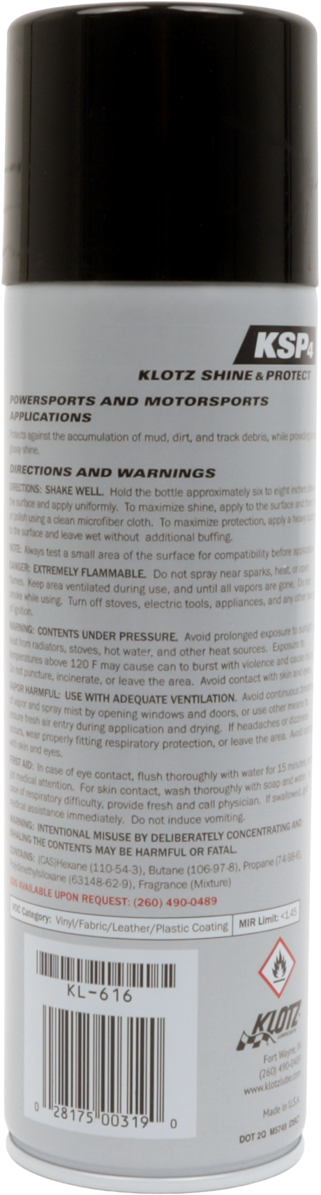 Klotz KSP4 Shine & Protect 10 oz - Hydrophobic Coating for Plastic and Composite Surfaces, Fits Various Vehicles
